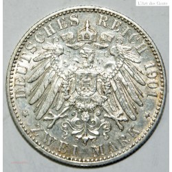 GERMAN STATES - LÜBECK ZWEI 2 MARK 1901 SUP, lartdesgents.fr