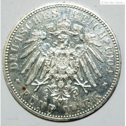 GERMAN STATES - MECKLENBURG FÜNF 5 MARK 1904 SPL, lartdesgents.fr