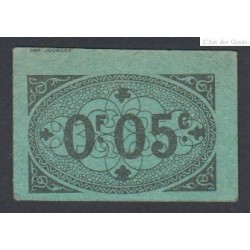 Ville d'Alger 5 centimes - 24 octobre 1916, couleur vert p/Neuf lartdesgents