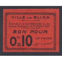 Ville de Blida - bon pour 10 centimes 1916 Neuf lartdesgents