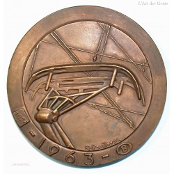 Médaille SNCF PARIS BRUXELLES 1963 par RAFMAILLEUX