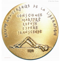 Médaille La France reconnaissante au Heros de la déportation 1980