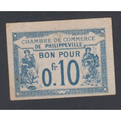Chambre de commerce de Philippeville, bon pour 10 centimes 1915 P/Neuf -  lartdesgents