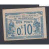 Chambre de commerce de Philippeville, bon pour 10 centimes 1915 P/Neuf -  lartdesgents