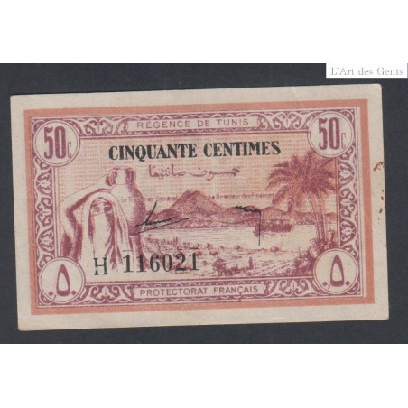 Tunisie - Régence de Tunis, 50 centimes 1943 P/Neuf -  lartdesgents