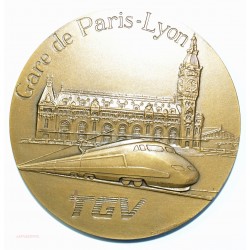 MEDAILLE Gare de PARIS LYON - BRONZE FLORENTIN 1987