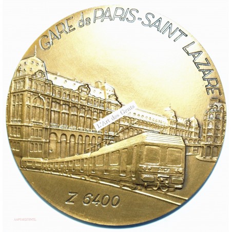 MEDAILLE Gare de PARIS ST LAZARE Z 6400 par Gondard