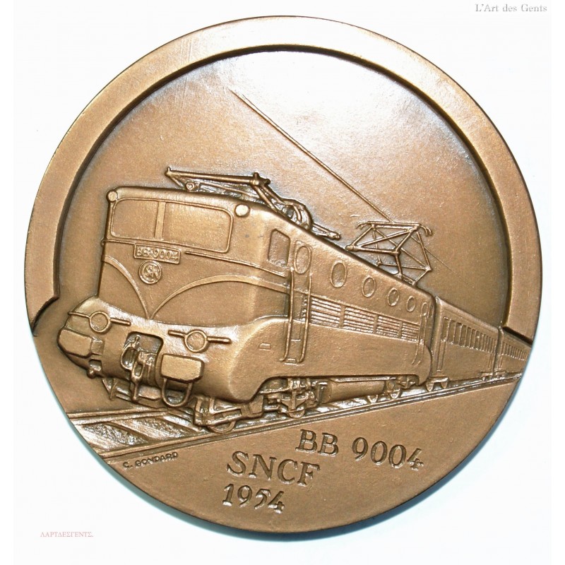 MEDAILLE SNCF BB 9004 Record de vitesse en 1954 331 km/h