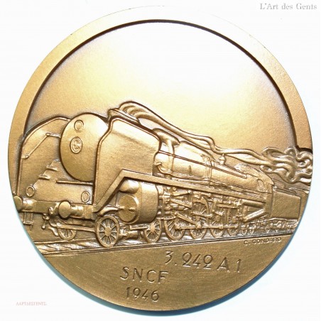 Médaille SNCF Andre Chapelon 1892-1978, 3.242.A1
