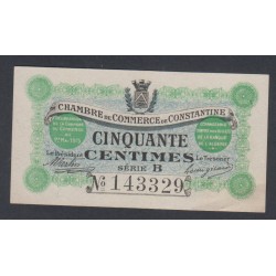 Chambre de commerce de constantine 50 centimes série B - 1915 Neuf -  lartdesgents