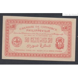 Chambre de commerce de Philippeville - 50 centimes  - 1914 - Neuf -  lartdesgents.fr