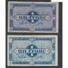 Lot de 2 billets 1 Franc Algérie 1944 TTB et Neuf -  lartdesgents.fr