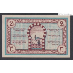 Tunisie - 2 Franc Série J - Type régence de tunis - 1943 - Neuf  lartdesgents.fr