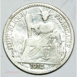 Indochine Française - 10 Cents. 1914. lartdesgents.fr