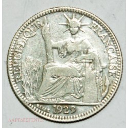 Indochine Française - 10 Cents. 1929. lartdesgents.fr