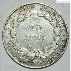 Indochine Française - 20 Centimes 1921. lartdesgents.fr