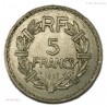 rare 5 Francs 1937 Nickel Lavrillier. lartdesgents.fr