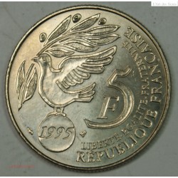 rare 5 Francs 195 Nickel ONU. lartdesgents.fr