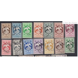 33 Timbres Colonies Françaises AEF n°141 à n°164 avec variétés - Oblitérations - cote 139€ lartdesgents