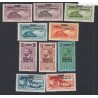 Colonies Françaises AEF 1936 n°17 à n°26,Timbres du Congo surchargés Neufs* cote 90 €, lartdesgents