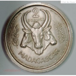 ESSAI Colonie MADAGASCAR -  1F + 2 Francs 1948, lartdesgents.fr