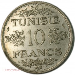 Colonie TUNISIE 10 Francs 1939 - 1003 EX., lartdesgents.fr
