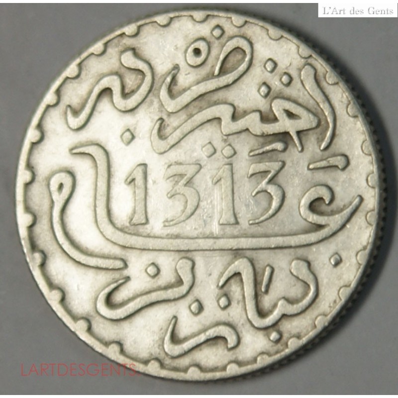 Maroc Morocco 1 dirham 1313 PARIS SUP, lartdesgents.fr