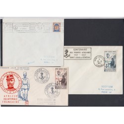 Colonies - Lot de 3 enveloppes Sénégal 1957,  lartdesgents.fr