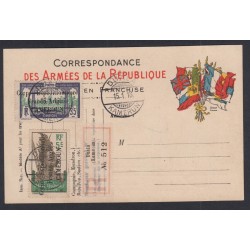 Colonies - CPA- Cachets allemand Duala Kamerun 1916 sur Timbres 41 et 46, lartdesgents.fr