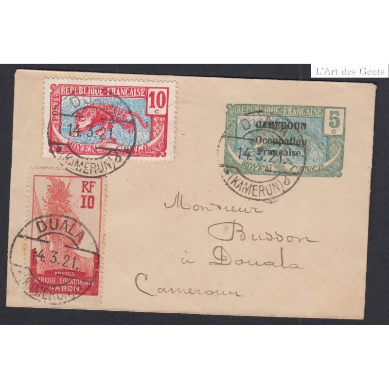 Colonies - Entier Cameroun - Cachet Allemand 1921, lartdesgents.fr