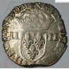 QUART d'écu HENRI III 1581 Angers, croix de face, LARTDESGENTS.FR