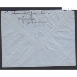 Viet Nam - Lettre Cachets Saigon-RP Viet Nam A bord du Jamaique 1952 - lartdesgents.