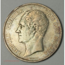 5 Francs 1851 point Léopold Ier tête nue TTB, LARTDESGENTS.FR