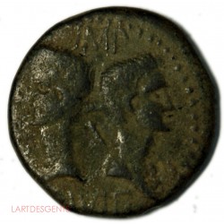 Dupondius de Nîmes Auguste et Agrippa , LARTDESGENTS.FR
