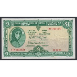 Irlande du Sud Billet 1 Pound 11F060099 - 1958  - lartdesgents