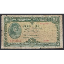 Irlande du Sud Billet 1 Pound 18F757451 - 1959  - lartdesgents.fr