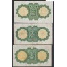 Irlande du Sud - Lot de 7 Billets de 1 pound - 1962 à 1969 - lartdesgents.fr