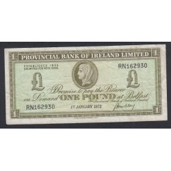 Irlande du Nord - Billet 1 Pound - n° RN162930 - 1972 - lartdesgents.fr