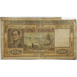 500 + 100 Francs Belgique 1945-1946, lartdesgents.fr