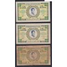 French Indochina lot of 1  piastre - 1953 - Vietnam, Cambodia, Laos, lartdesgents.fr