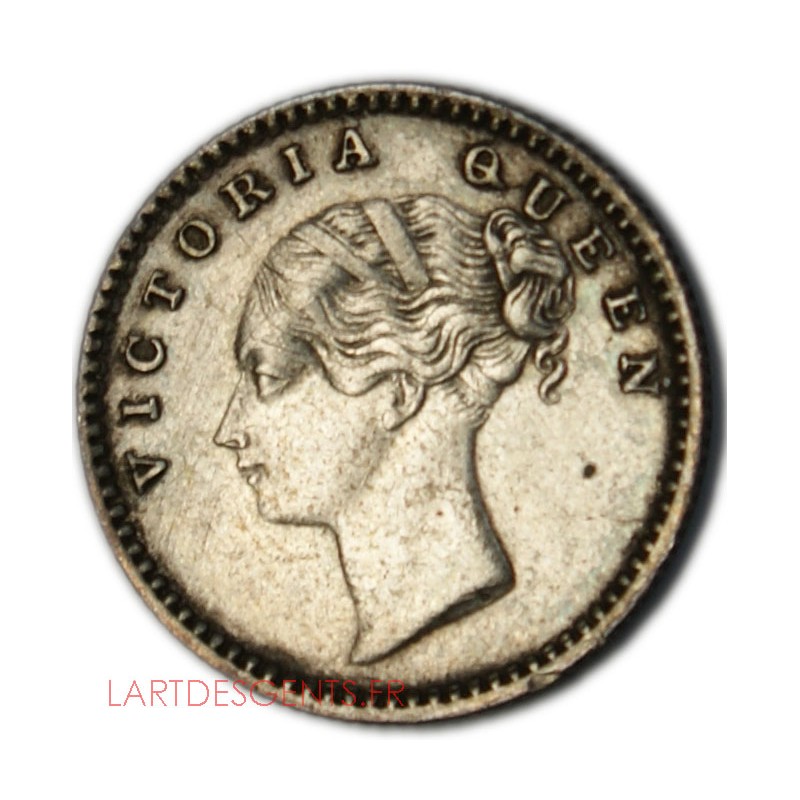 EAST INDIA COMPAGNY – 1/4 de  Rupee 1840 s Victoria Queen