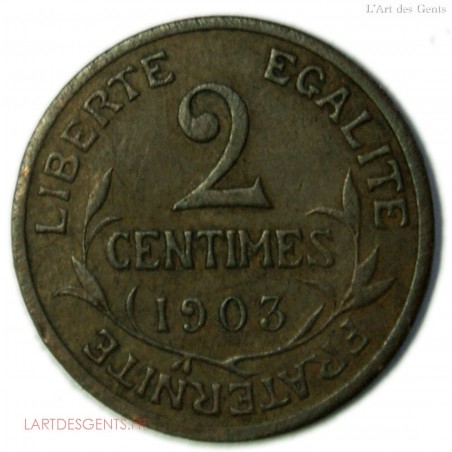 Daniel Dupuis - 2 centimes 1903, lartdesgents