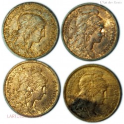 Daniel Dupuis - 2 centimes 1903,1904,1908,1914.(2)