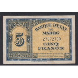 Maroc - 5 Francs - 01-03-1944 - N° 27372739- Neuf - lartdesgents.fr