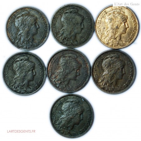 Daniel Dupuis - 1 centime 1899, 1901, 1908, 1911, 1914, 1916, 1919