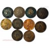 Cérès - 2 centimes 1878,85,86,88,89,90,92,95,96,97.