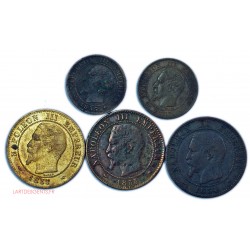 Napoléon III - 1 centime 1855 MA 2 centimes 1854b 1855a 1855bb