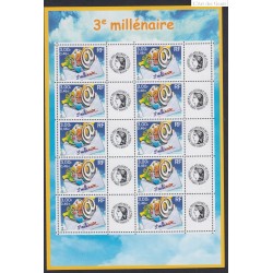 Lot de 3 Feuillets timbres personalisés - 2000 - F3365  - lartdesgents.fr