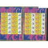 Lot de 2 Feuillets timbres personnalisés - 2001 - F3433A Cérès et T.P.P - Neuf** - lartdesgents.fr