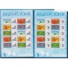 2 Blocs-Feuillets timbres personnalisés "meilleurs Voeux" - 2004 - F3722A et F3722Ab - Neufs** - lartdesgents.fr